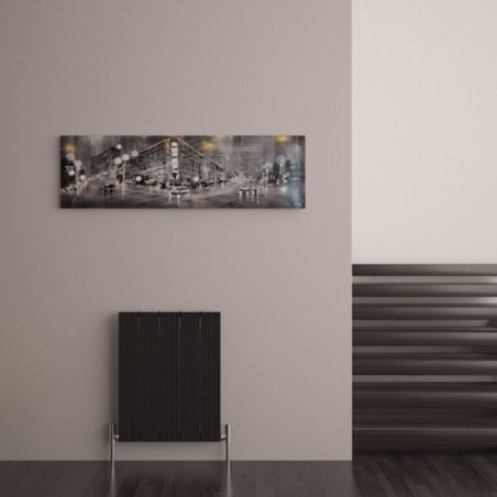 Carisa Monza Black Aluminium Radiator - 470 x 600mm