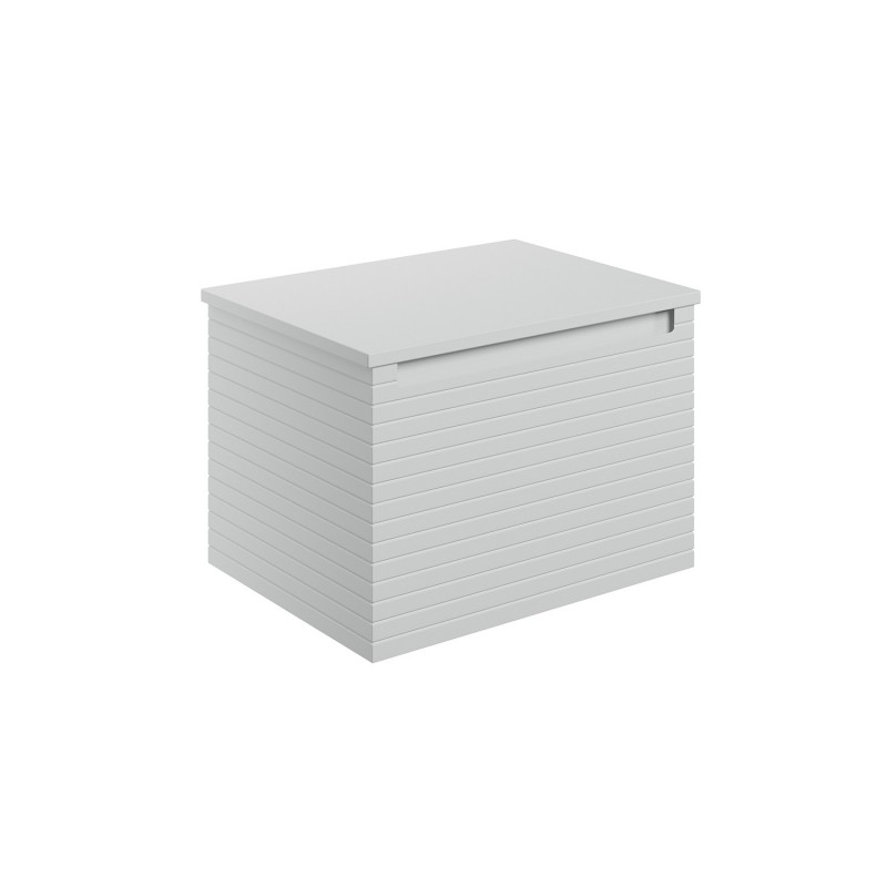 Kanto 600mm (W) x 413mm (H) x 460mm (D) Wall Hung 1 Drawer Basin Unit & Worktop - Matt Mineral Grey