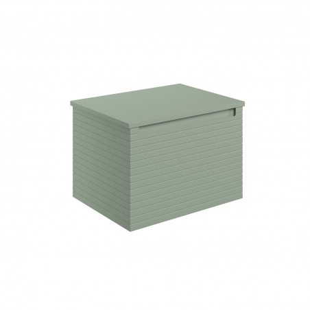 Kanto 600mm (W) x 413mm (H) x 460mm (D) Wall Hung 1 Drawer Basin Unit & Worktop - Matt Willow Green