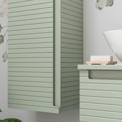 Kanto 800mm (W) x 413mm (H) x 460mm (D) Wall Hung 1 Drawer Basin Unit & Worktop - Matt Willow Green