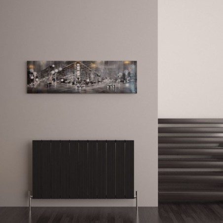 Carisa Monza Black Aluminium Radiator - 1040 x 600mm