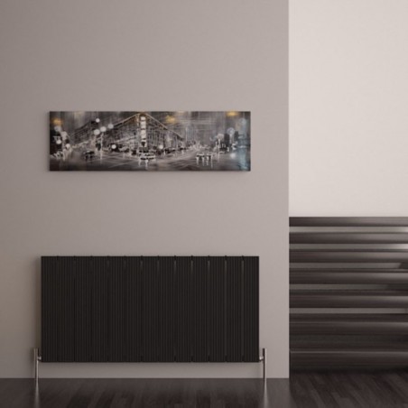 Carisa Monza Black Aluminium Radiator - 1230 x 600mm