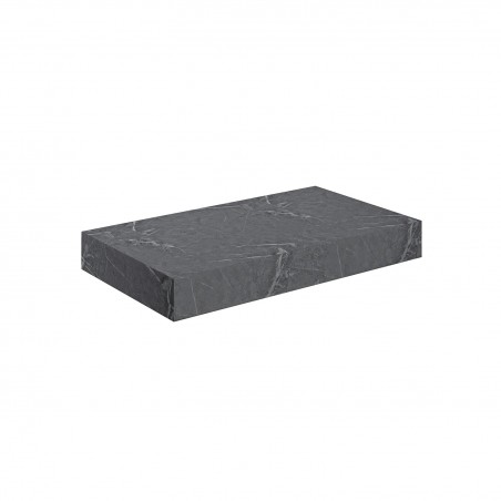 Kenzo 800mm (W) x 100mm (H) x 460mm (D) Wall Hung Basin Shelf - Grey Marble