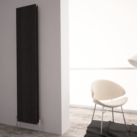 Carisa Monza Double Black Aluminium Radiator - 375 x 1800mm