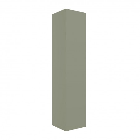 Yamagata 350mm (W) x 1600mm (H) x 350mm (D) Wall Hung 1 Door Tall Unit - Matt Olive Green