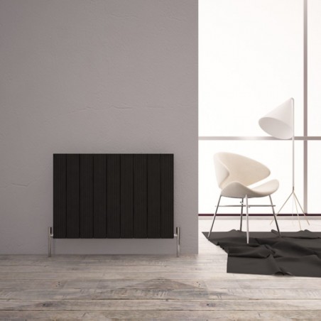 Carisa Monza Double Black Aluminium Radiator - 850 x 600mm