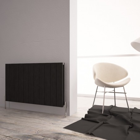 Carisa Monza Double Black Aluminium Radiator - 1040 x 600mm