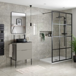 Yamagata 500mm (W) x 830mm (H) x 252mm (D) WC Unit - Matt Latte