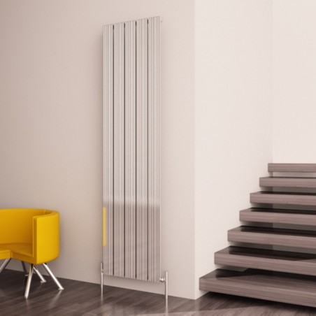 Carisa Monza Polished Aluminium Radiator - 470 x 1800mm