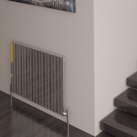 Carisa Monza Polished Aluminium Radiator - 850 x 600mm