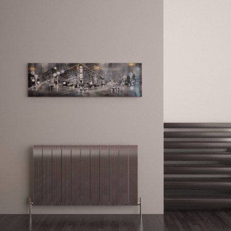 Carisa Monza Polished Aluminium Radiator - 1040 x 600mm