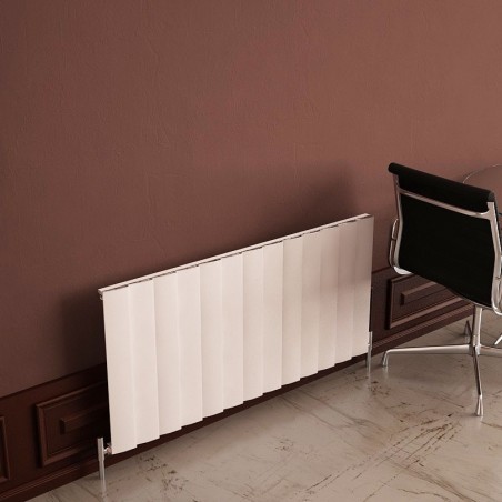 Carisa Step White Aluminium Radiator - 1230 x 600mm