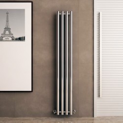 Carisa Mayra Chrome Radiator - 270 x 1800mm - Installed