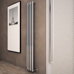 Carisa Mayra Chrome Radiator - 270 x 1800mm - Installed