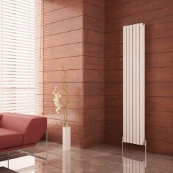Carisa Tallis Double White Aluminium Radiator - 350 x 1800mm - Installed