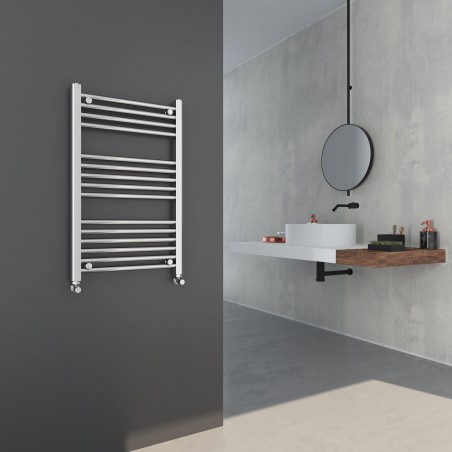 Straight Chrome Towel Rail - 500 x 800mm