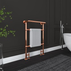 Eleanor Traditional Copper Towel Rail - 673 x 963mm