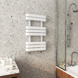 Claro White Designer Towel Rail - 500 x 850mm