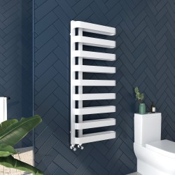 Claro White Designer Towel Rail - 500 x 1300mm