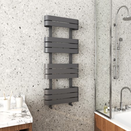 Claro Anthracite Designer Towel Rail - 500 x 1200mm