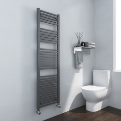 Crown Anthracite Designer Towel Rail - 500 x 1800mm Insitu