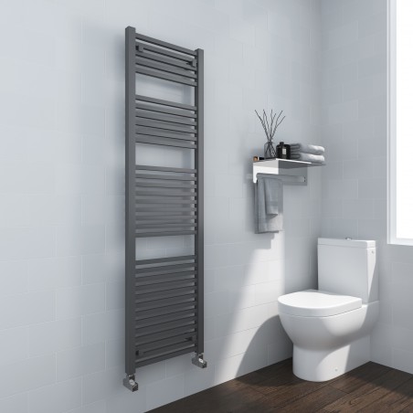 Crown Anthracite Designer Towel Rail - 500 x 1800mm