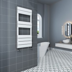 Regent White Designer Towel Rail - 500 x 1000mm