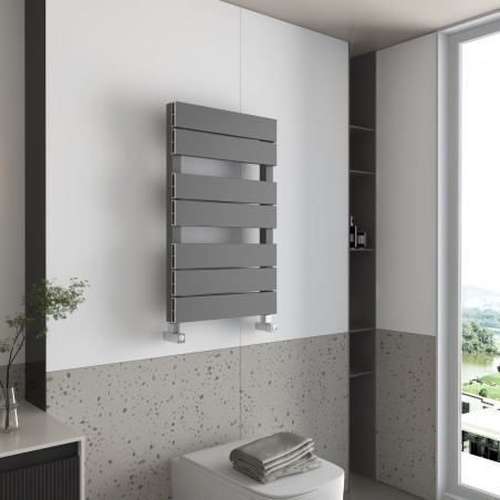 Viceroy Anthracite Designer Towel Rail - 500 x 800mm