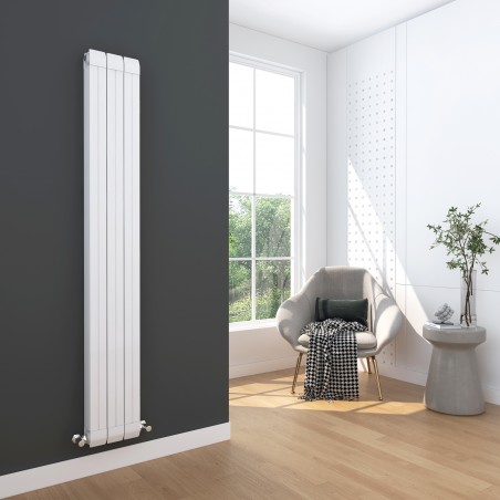 Princess White Aluminium Radiator - 245 x 1800mm