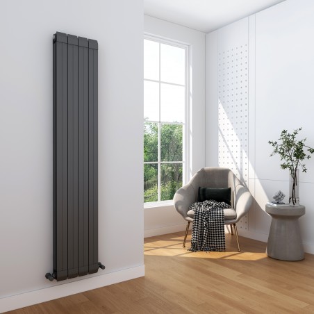 Princess Anthracite Aluminium Radiator - 318 x 1800mm