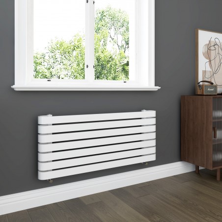 Claro White Designer Radiator - 1200 x 500mm