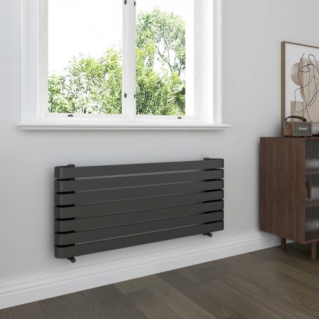 Claro Anthracite Designer Radiator - 1200 x 500mm