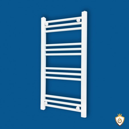 Straight White Towel Rail - 400 x 800mm