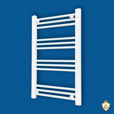 Straight White Towel Rail - 500 x 800mm