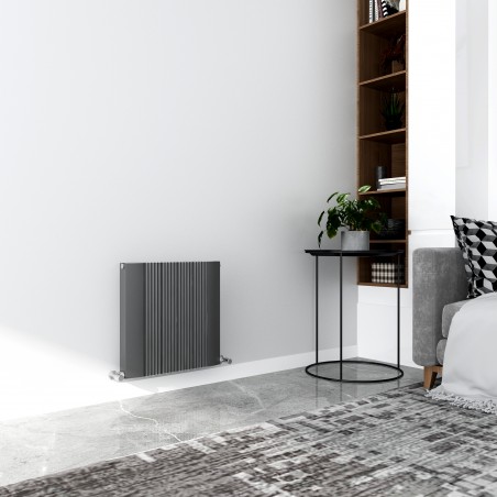 Supreme Anthracite Aluminium Radiator - 560 x 500mm