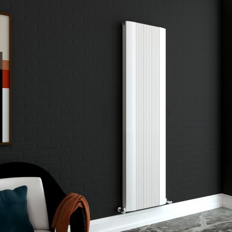 Supreme White Aluminium Radiator - 470 x 1800mm Double