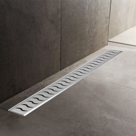 Heatwave Design Rectangular Stainless Steel Wet Room Drains