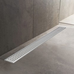 Dot Design Rectangular Stainless Steel Wet Room Drains - Insitu