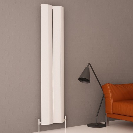 Carisa Nixie White Aluminium Radiator - 415 x 1800mm