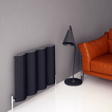 Carisa Nixie Black Aluminium Radiator - 835 x 1800mm