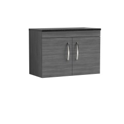 800mm Wall Hung Cabinet With Sparkling Black Worktop