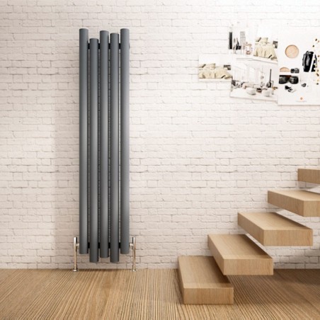 Carisa Motion Anthracite Aluminium Radiator - 390 x 1800mm
