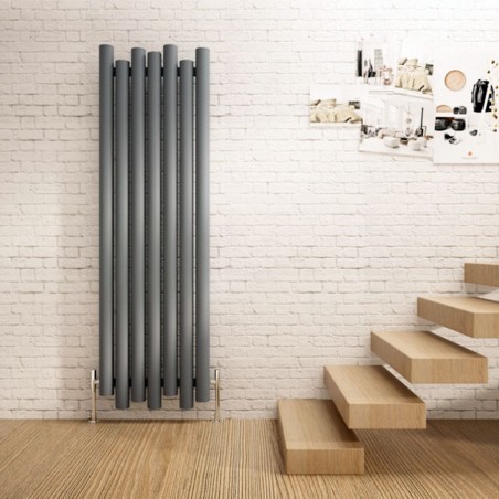 Carisa Motion Anthracite Aluminium Radiator - 550 x 1800mm