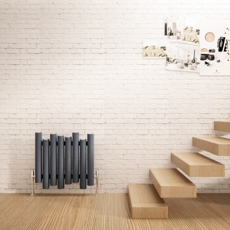 Carisa Motion Anthracite Aluminium Radiator - 630 x 600mm