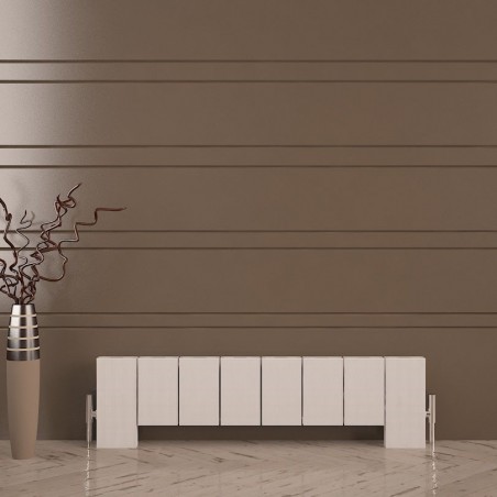 Carisa Elvino Floor White Aluminium Radiator - 995 x 300mm