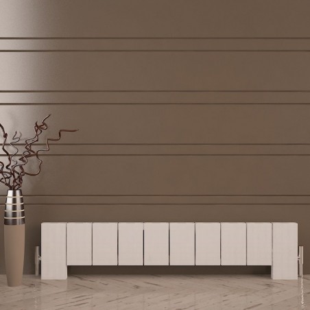 Carisa Elvino Floor White Aluminium Radiator - 1245 x 300mm