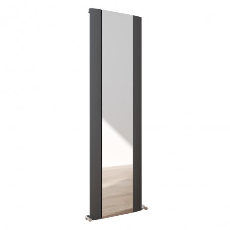 Supreme Anthracite Aluminium Mirror Radiator - 470 x 1700mm