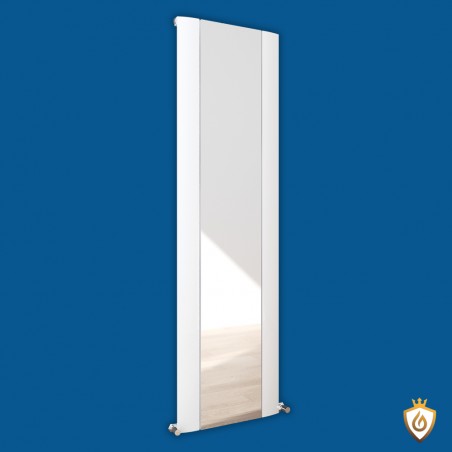 Supreme White Aluminium Mirror Radiator - 470 x 1700mm