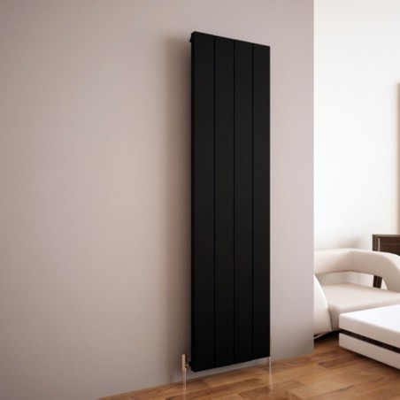 Carisa Elvino Black Aluminium Radiator - 495 x 1800mm