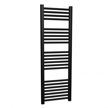 Straight Black Towel Rail - 400 x 1200mm